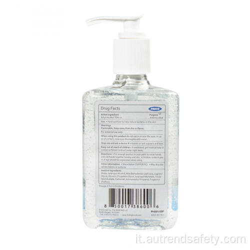 Gel disinfettante per mani istantaneo / disinfettante per mani 8 once / 236 ml uccide i germi del 99,9% con FDA / Ce